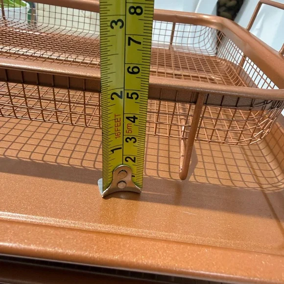 2 pack Copper Chef Oven Air Fryer Crisper Non-Stick Tray Sets - Dishwasher Safe - Picture 8 of 13